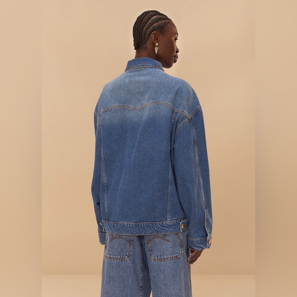 Farm Rio Denim Buttoned Jacket - Picture 7 of 7